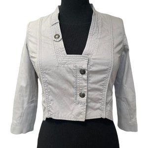 BCBGeneration Light Gray Cropped Blazer